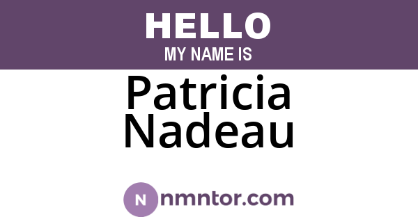 Patricia Nadeau