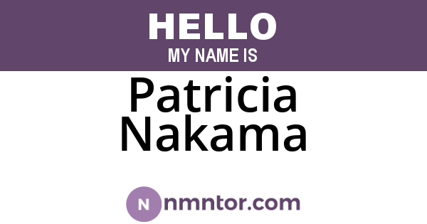 Patricia Nakama