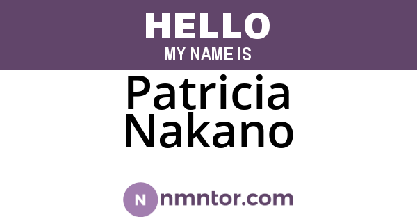 Patricia Nakano