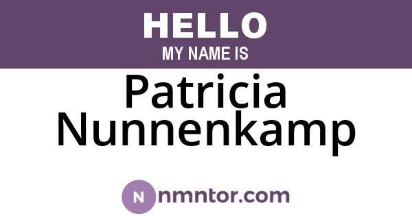 Patricia Nunnenkamp