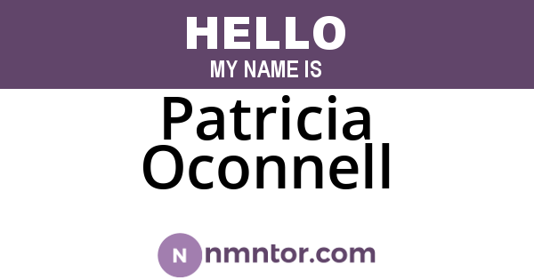 Patricia Oconnell