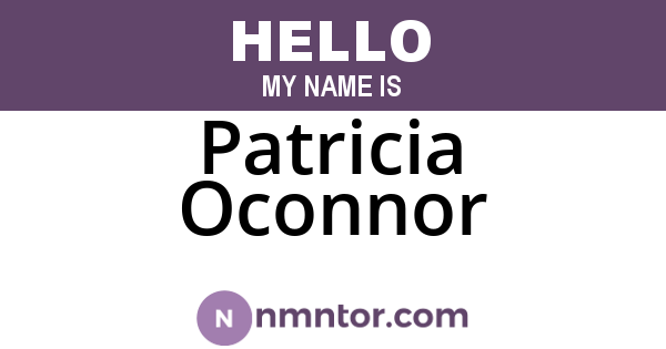 Patricia Oconnor