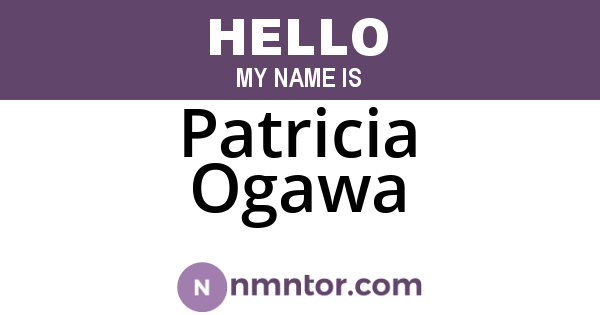 Patricia Ogawa