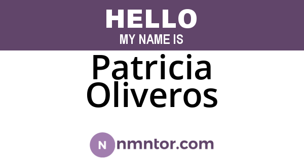 Patricia Oliveros