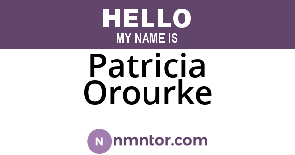 Patricia Orourke