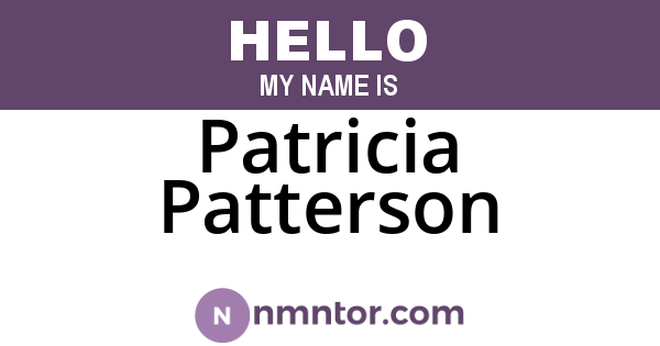Patricia Patterson