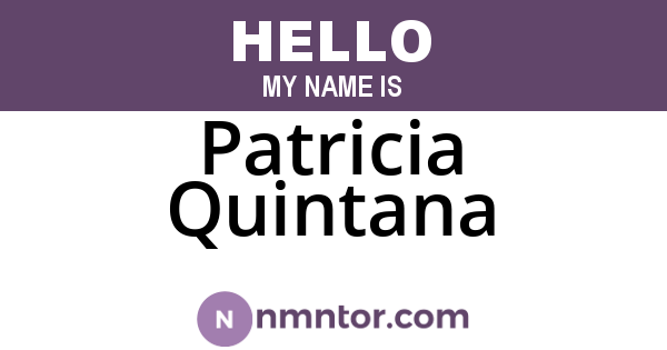 Patricia Quintana