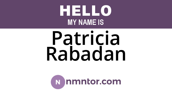 Patricia Rabadan