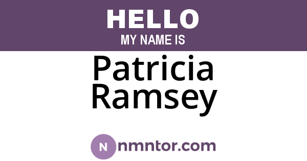 Patricia Ramsey