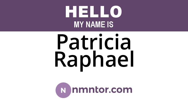 Patricia Raphael