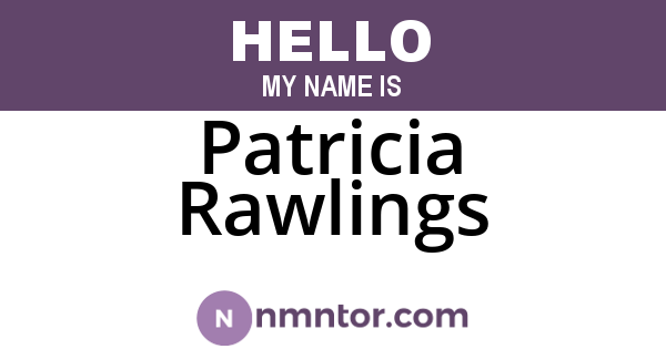 Patricia Rawlings