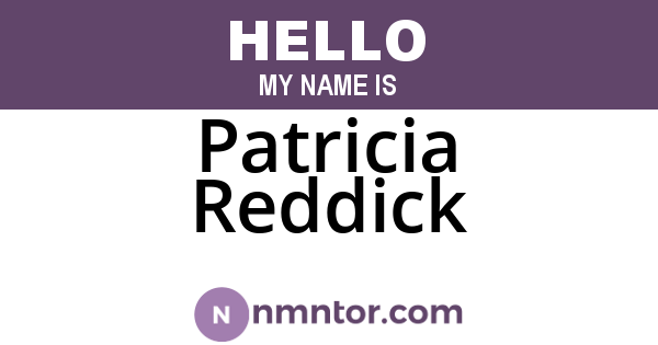 Patricia Reddick