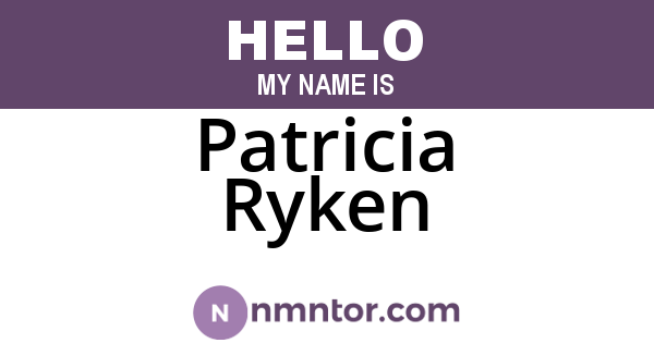 Patricia Ryken