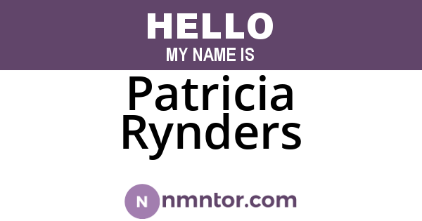 Patricia Rynders