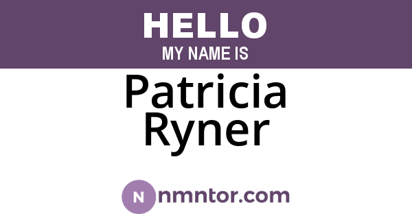 Patricia Ryner