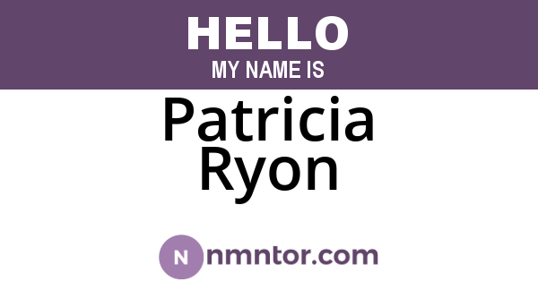 Patricia Ryon