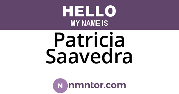 Patricia Saavedra