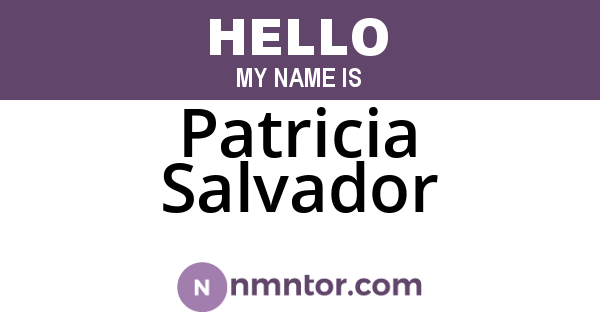 Patricia Salvador