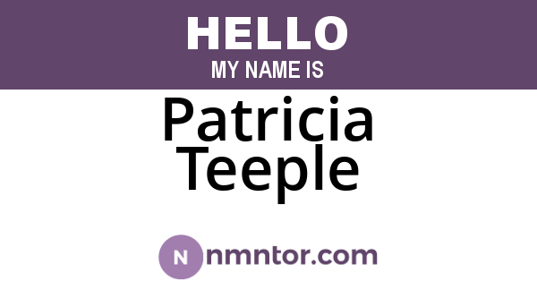 Patricia Teeple
