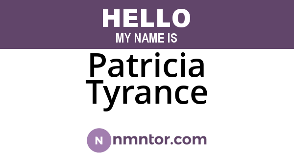Patricia Tyrance