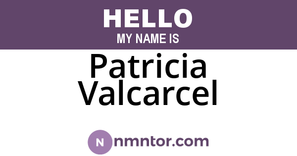 Patricia Valcarcel