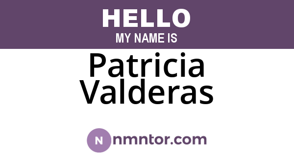 Patricia Valderas