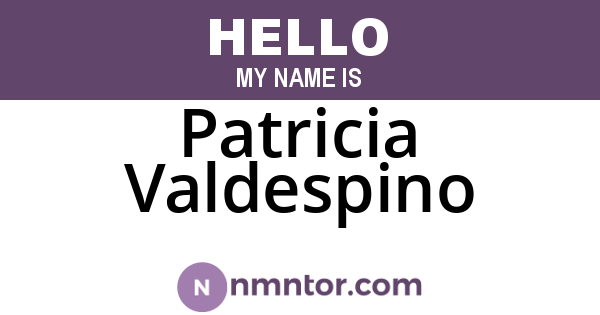 Patricia Valdespino
