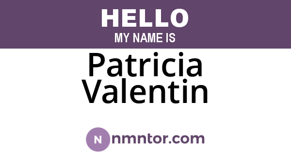 Patricia Valentin