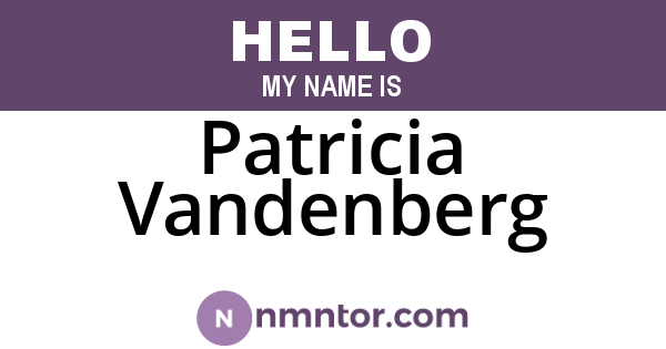Patricia Vandenberg