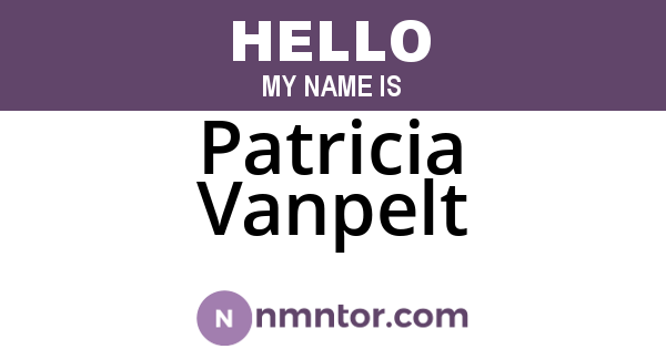 Patricia Vanpelt