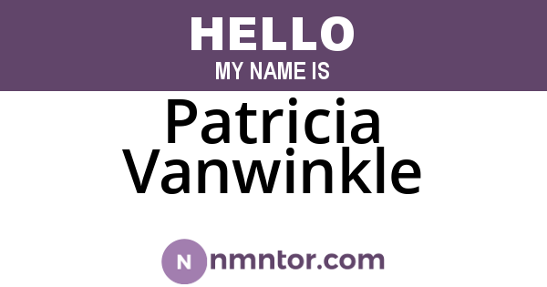 Patricia Vanwinkle