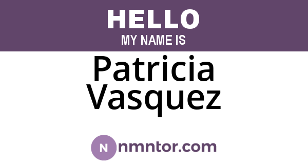 Patricia Vasquez