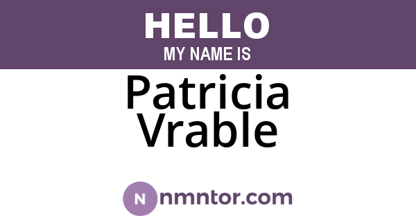Patricia Vrable