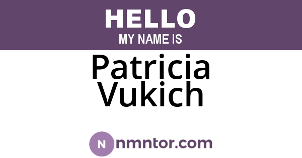 Patricia Vukich