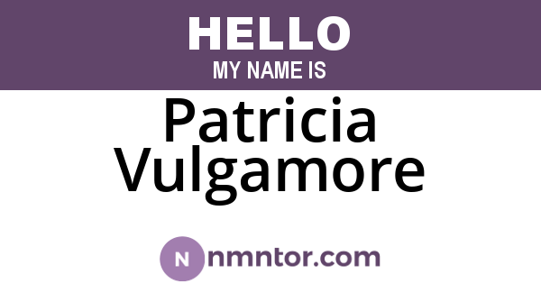 Patricia Vulgamore