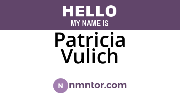 Patricia Vulich