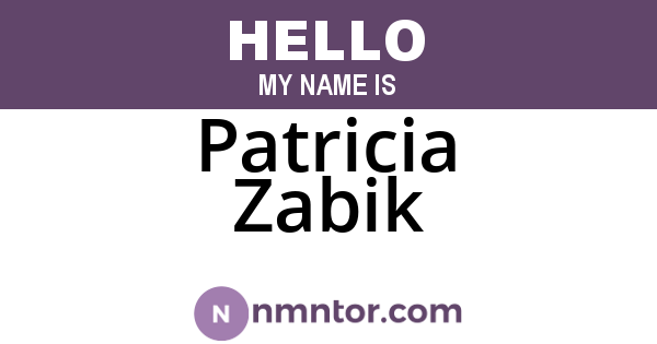 Patricia Zabik