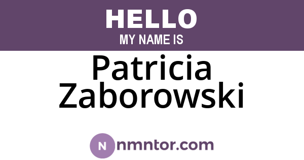 Patricia Zaborowski