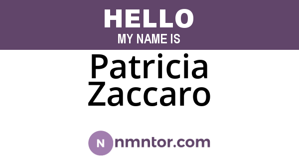 Patricia Zaccaro