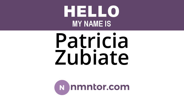 Patricia Zubiate