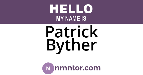 Patrick Byther