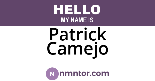Patrick Camejo