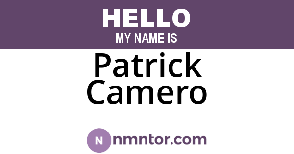 Patrick Camero