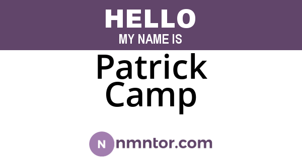 Patrick Camp
