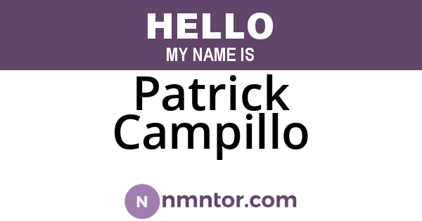 Patrick Campillo