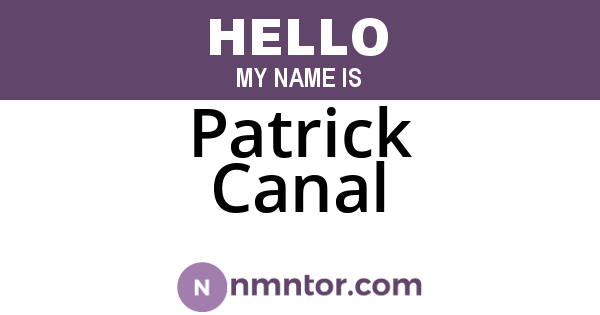 Patrick Canal