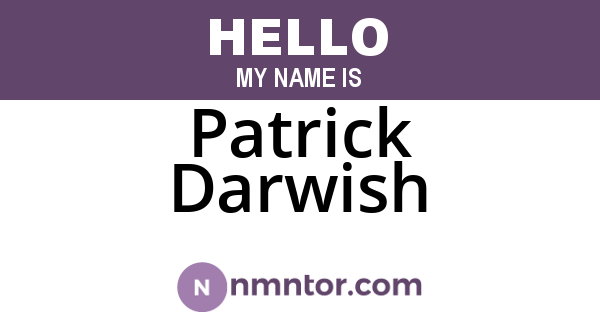 Patrick Darwish