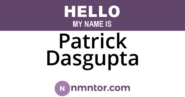 Patrick Dasgupta