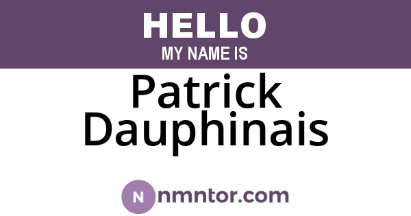 Patrick Dauphinais