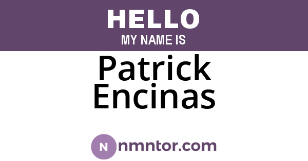 Patrick Encinas